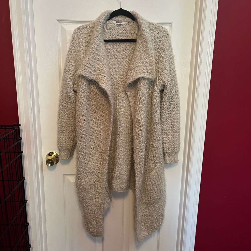 BB Dakota Cream Chunky Knit Cardigan